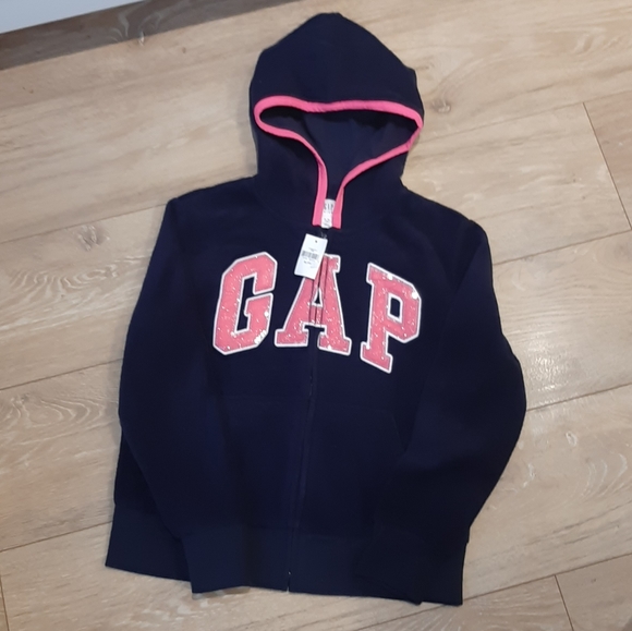 Girls' Gap fleece zip-up sweatshirt. Size 12 - Picture 1 of 1